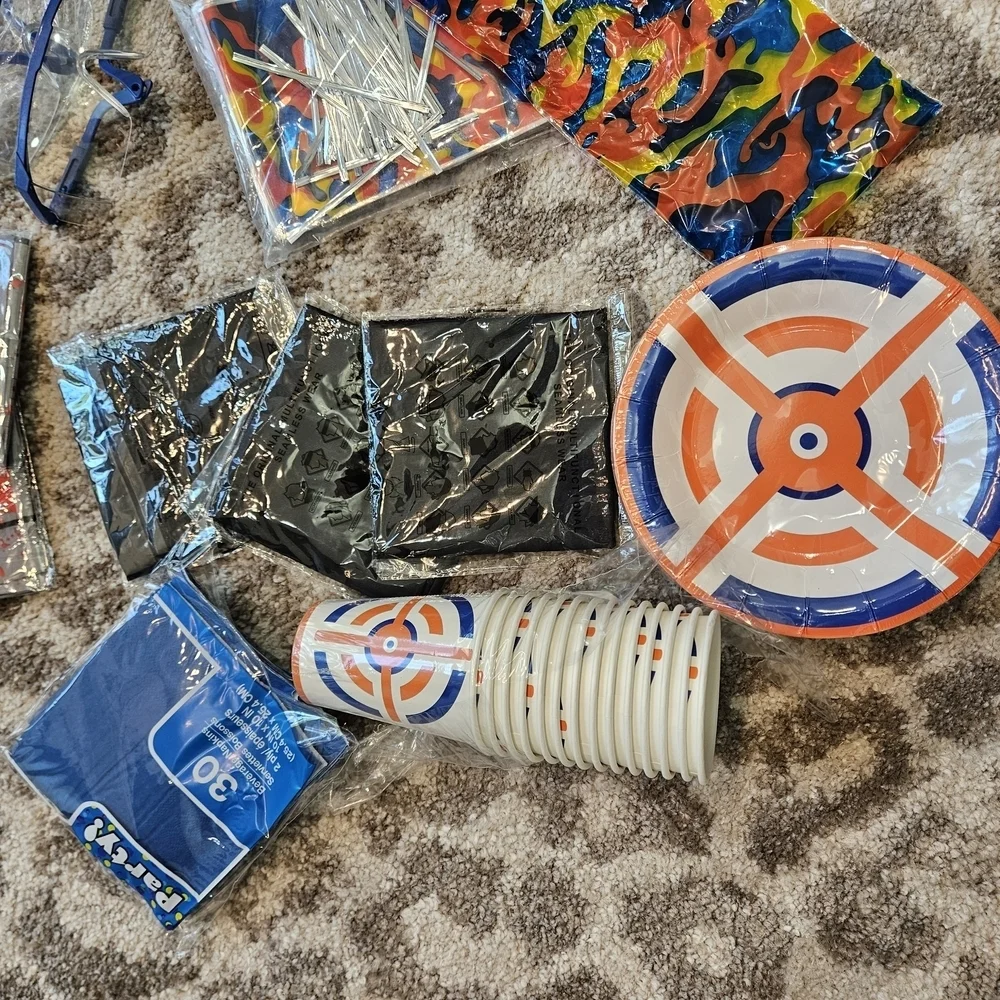 Camouflage and Flame Pattern Kids Bandana Set